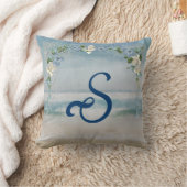 網航海のと花（モノグラム） クッション (ブランケット)