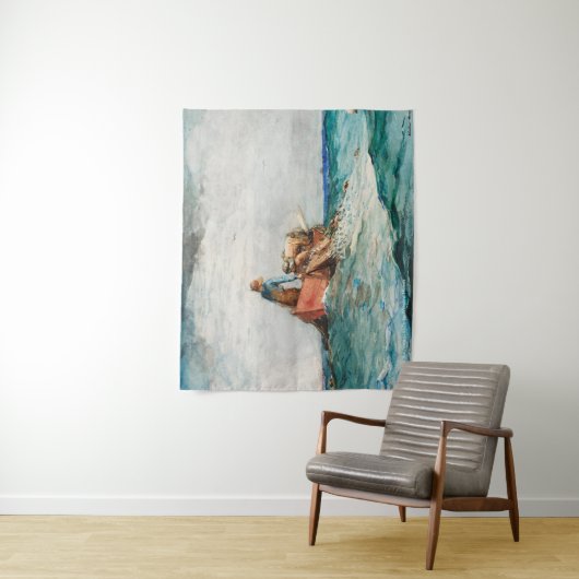 網（1887年）を風の強いホーマーで引っ張る タペストリー (インサイチュ)