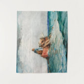 網(1887年)を風の強いホーマーで引っ張る タペストリー (正面)