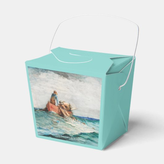 網(1887年)を風の強いホーマーで引っ張る フェイバーボックス (正面サイド)