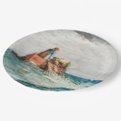 網(1887年)を風の強いホーマーで引っ張る ペーパープレート (アングル)