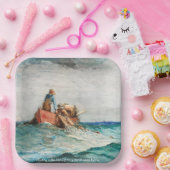 網（1887年）を風の強いホーマーで引っ張る ペーパープレート (パーティー)