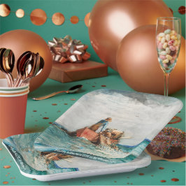 網（1887年）を風の強いホーマーで引っ張る ペーパープレート