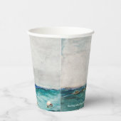 網（1887年）を風の強いホーマーで引っ張る 紙コップ (右)