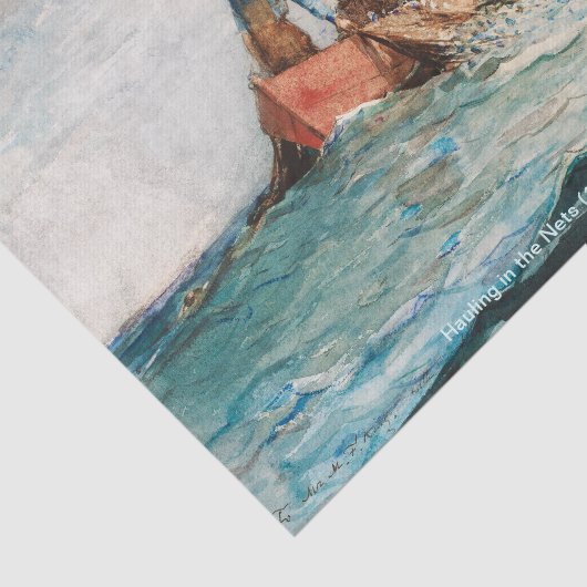 網（1887年）を風の強いホーマーで引っ張る 薄葉紙 (詳細)