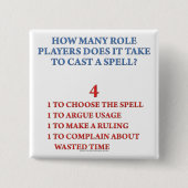 綴りをか投げる何人プレーヤー 缶バッジ (正面)