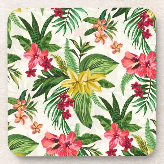 綺麗な花柄 コースター (正面)