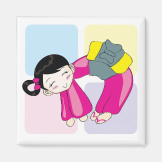 綾ちゃんO形スクエアマグネット マグネット