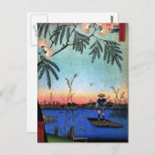 綾瀬川と金ヶ淵(綾瀬川鐘か淵) ポストカード (正面/裏面)