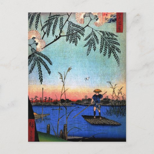 綾瀬川と金ヶ淵(綾瀬川鐘か淵) ポストカード (正面)