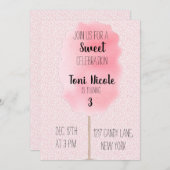 綿あめの招待状 招待状 (正面/裏面)