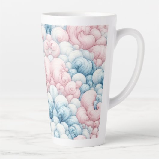 綿あめの雲 カフェラテマグ (右)