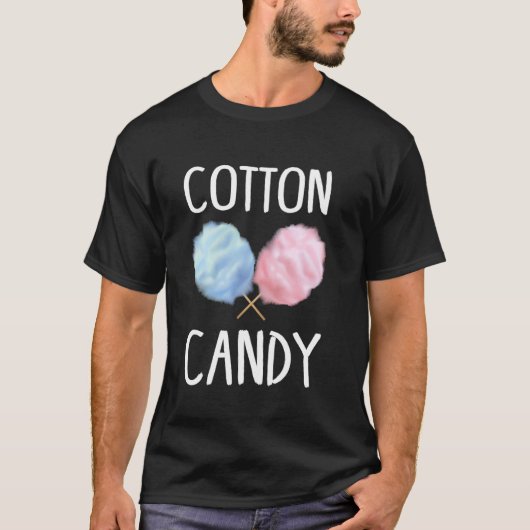 綿あめ スティック コーン フロス 虫歯 お菓子 遊び Tシャツ (正面)