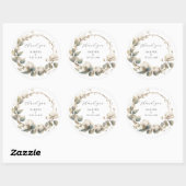 綿とユーカリ感謝していプスの結婚あなた ラウンドシール (シート)