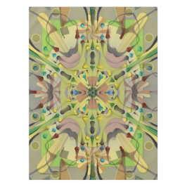 綿のテーブルクロスの抽象芸術のgeo 52x70は0641aをじりじり動かします テーブルクロス