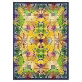 綿のテーブルクロスの抽象芸術のgeo 60x84は0640jをじりじり動かします テーブルクロス