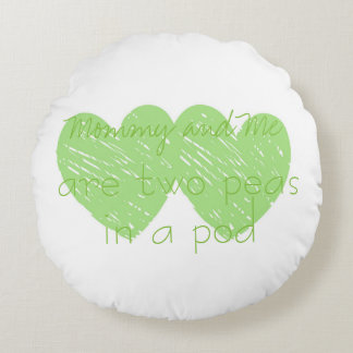 綿のベビーのお母さんおよび私カスタムな円形の装飾用クッション ラウンドクッション