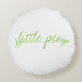 綿のベビーのお母さんおよび私カスタムな円形の装飾用クッション ラウンドクッション (裏面)