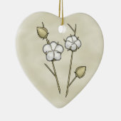 綿のボールのオーナメント セラミックオーナメント (右)