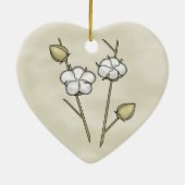 綿のボールのオーナメント セラミックオーナメント (裏面)