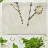 綿のボールの台所タオル キッチンタオル (折り畳み)