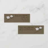 綿のボールの細い名刺 スキニー名刺 (正面/裏面)