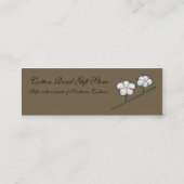 綿のボールの細い名刺 スキニー名刺 (裏面)