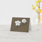 綿のボールカード カード (黄色い花)