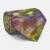 綿の上に砂州で散らばった黄色絵を描の赤色の赤 ネクタイ (ロール)