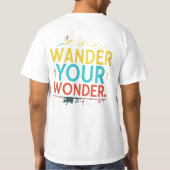 綿の男子Tシャツ Tシャツ (裏面)