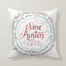 綿の装飾用クッション-ジェーンAustenの時代劇 クッション