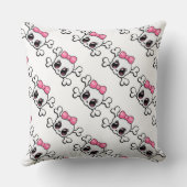 綿の装飾用クッション/スカル クッション (裏面)