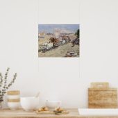 綿の輸送，インド， 1862 （鉛筆以上の幅/c） ポスター (キッチン)