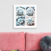 綿の雪片 キャンバスプリント (インサイチュ (リビング))