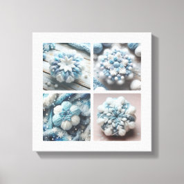 綿の雪片 キャンバスプリント