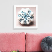 綿の雪片 キャンバスプリント (インサイチュ (リビング))