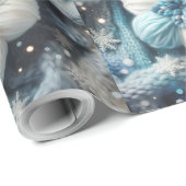 綿の雪片 ラッピングペーパー (ロールコーナー)