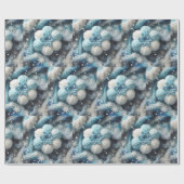 綿の雪片 ラッピングペーパー (フラット)