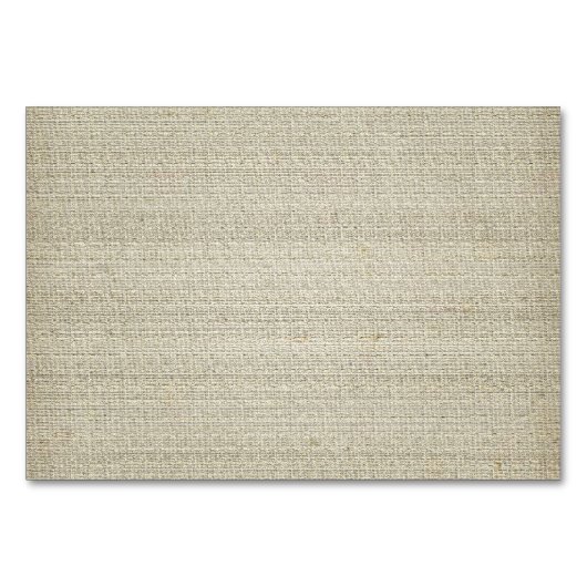 綿の麻布の背景 テーブルナンバー (正面)