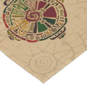 綿のHunabカラフルなKuのマヤの記号 ショートテーブルランナー (コーナー)