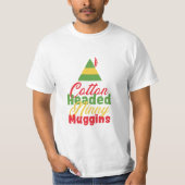綿はNinnyのMugginsのクリスマスのクリスマスのTシャツの先頭に立ちました Tシャツ (正面)