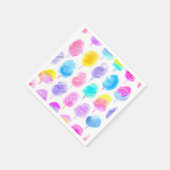 綿カラフルキャンディ水彩模様 スタンダードカクテルナプキン (角)