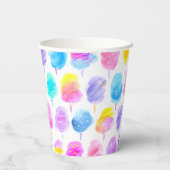 綿カラフルキャンディ水彩模様 紙コップ (裏面)