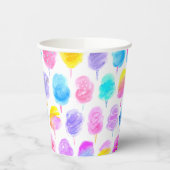 綿カラフルキャンディ水彩模様 紙コップ (左)