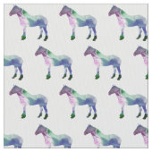 綿カラフル布の馬紋 ファブリック (クローズアップ)