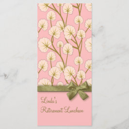 綿キャンディブーケ退職パーティープログラム メニュー