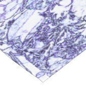 綿テーブルクロス、52"x70"青い花柄 テーブルクロス (アングル)