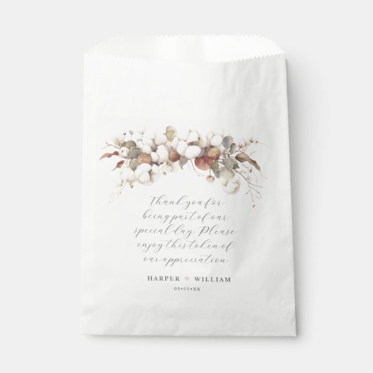 綿デザイントリート結婚バッグの感謝していユーザ フェイバーバッグ (正面)