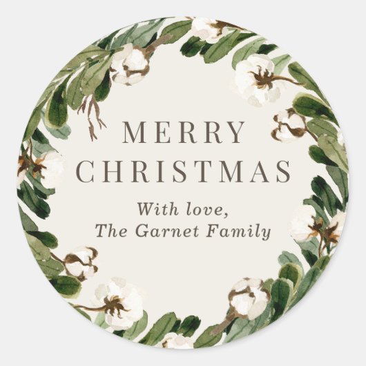 綿リースシール ラウンドシール (正面)