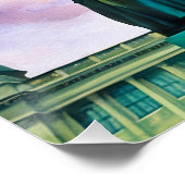 綿威厳のある菓子の空のモニュメント ポスター (コーナー)